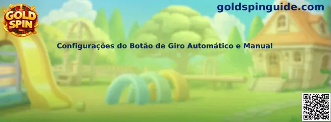 Configuraciones del botón de giro automático y manual en Gold Spin