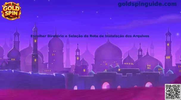 Selección de ruta de instalación de archivos Gold Spin